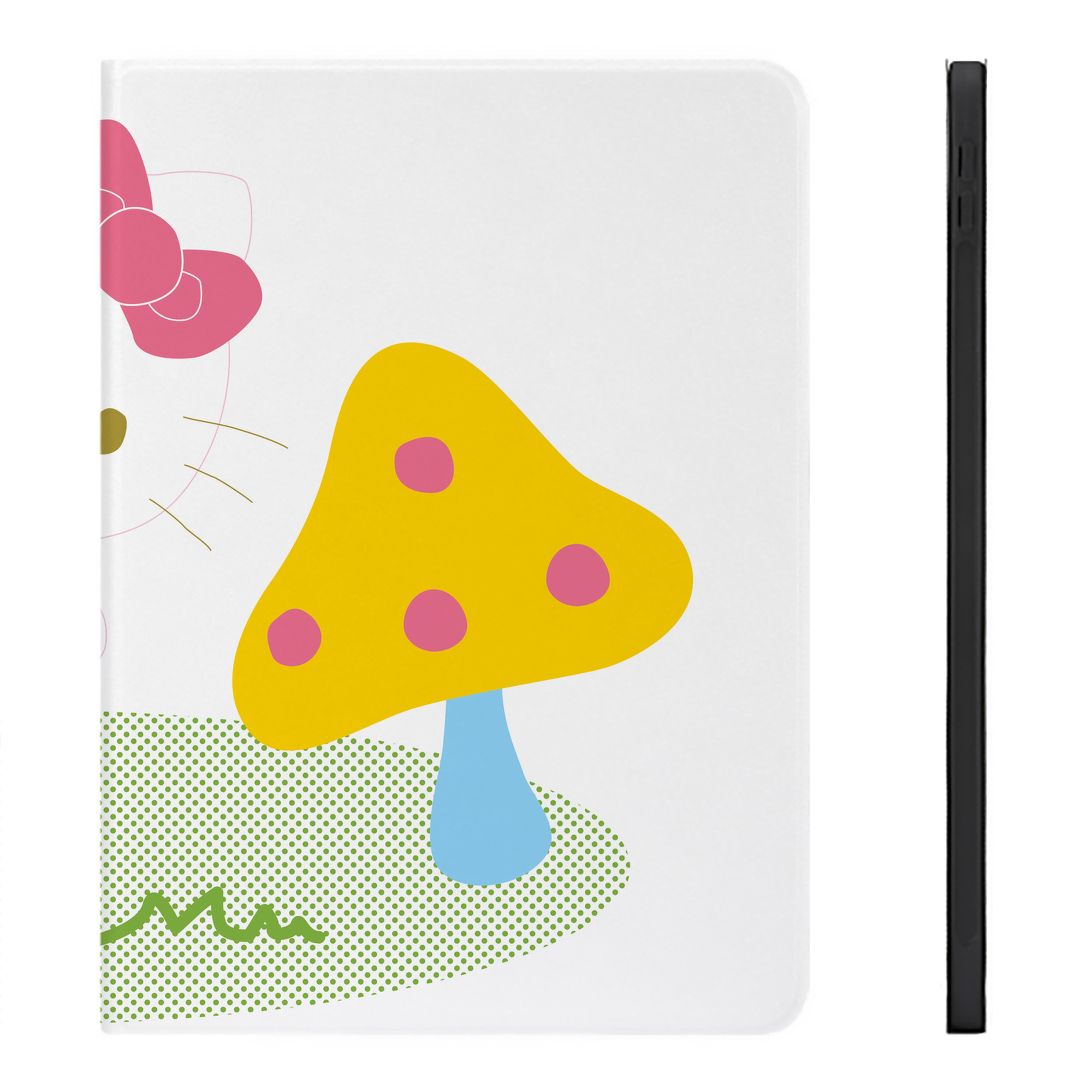 （画像用） Hello Kitty ハローキティ IPadケース ペンホルダー付き ブックスタイルデザイン